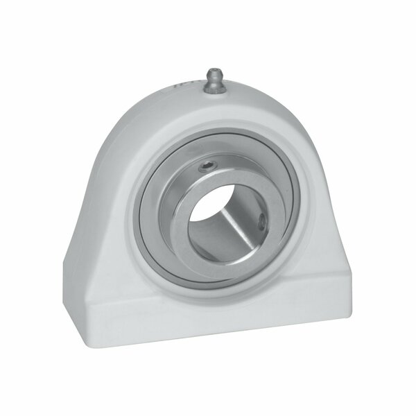 Iptci Tap Base Pillow Block Ball Brg Unit, 1.25 in Bore, Thermoplastic Hsg, Hard Chrome Insert, Set Screw CUCTPA207-20N